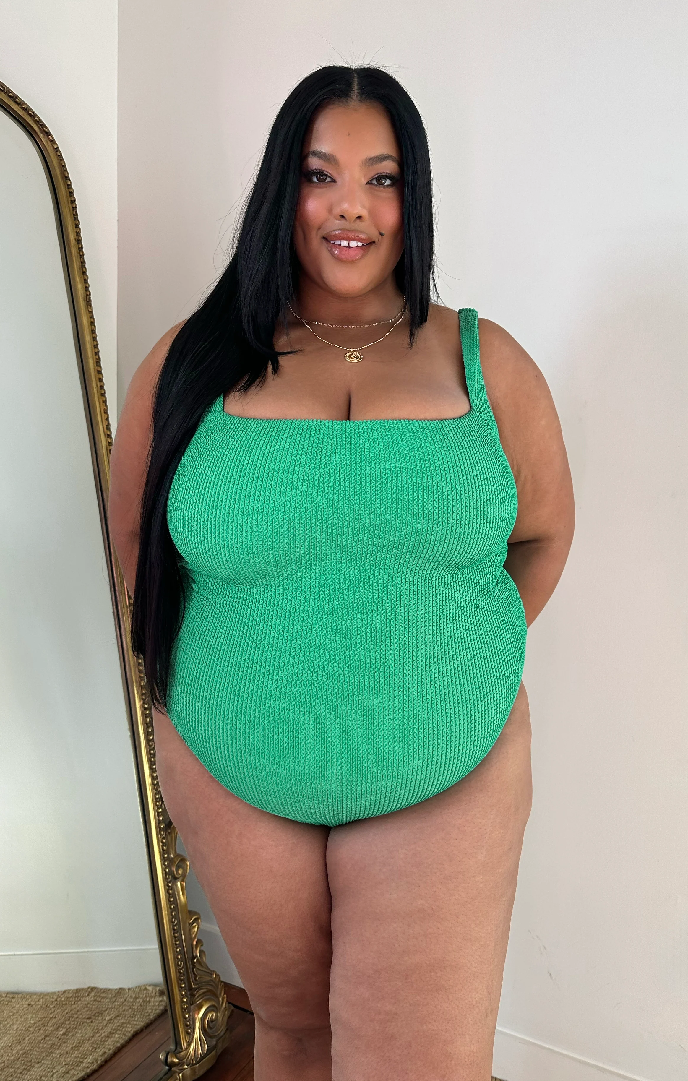 The Scrunch One Piece ~ Sea Green Scrunch