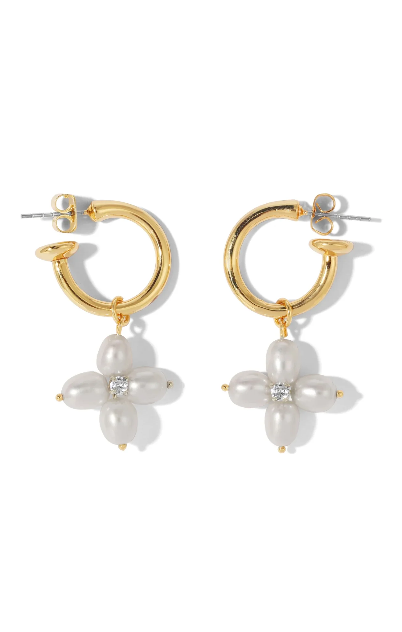 Vanessa Mooney The Lana Pearl Earrings ~ Pearl/Gold