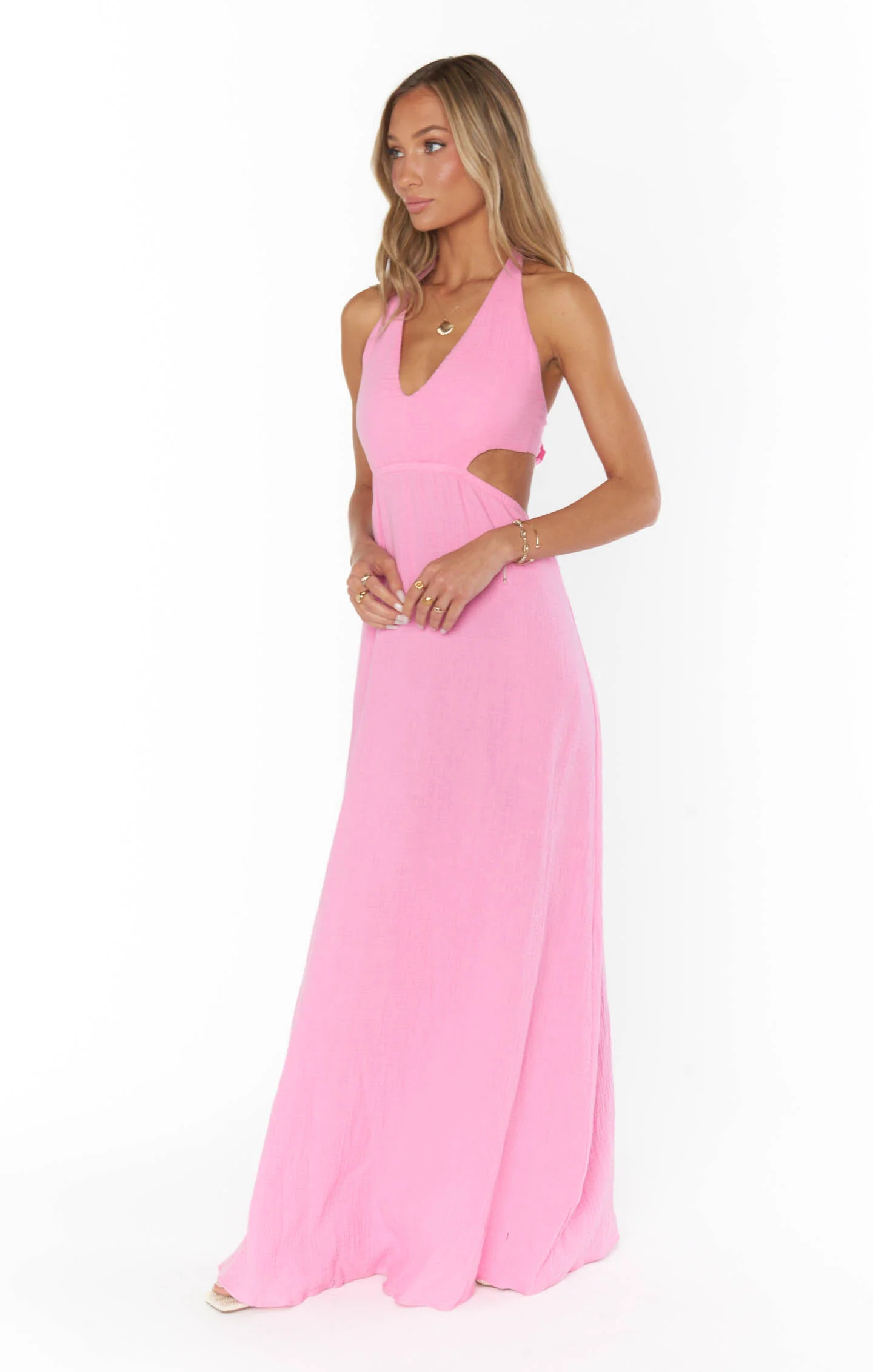 Maxi Dress ~ Bubblegum Gauze