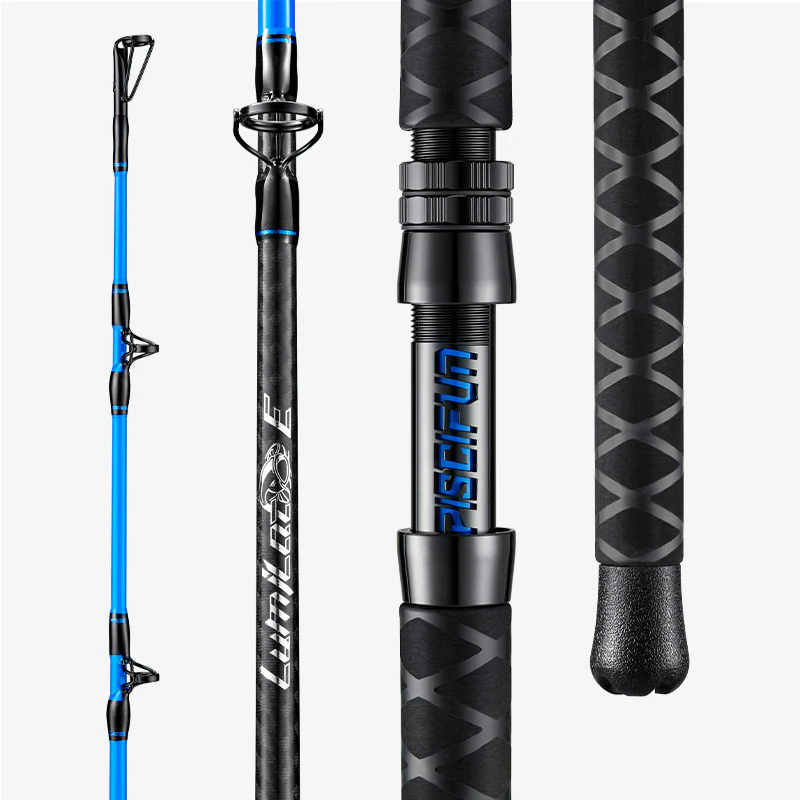 PISCIFUN® Lumicat E Catfish Rods 1 or 2-Piece Casting Rod or Spinning Rod