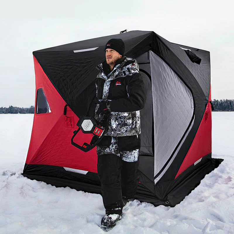 Piscifun 3-4 Person Ice Fishing Shelter, Pop-up Ice Fishing Tent