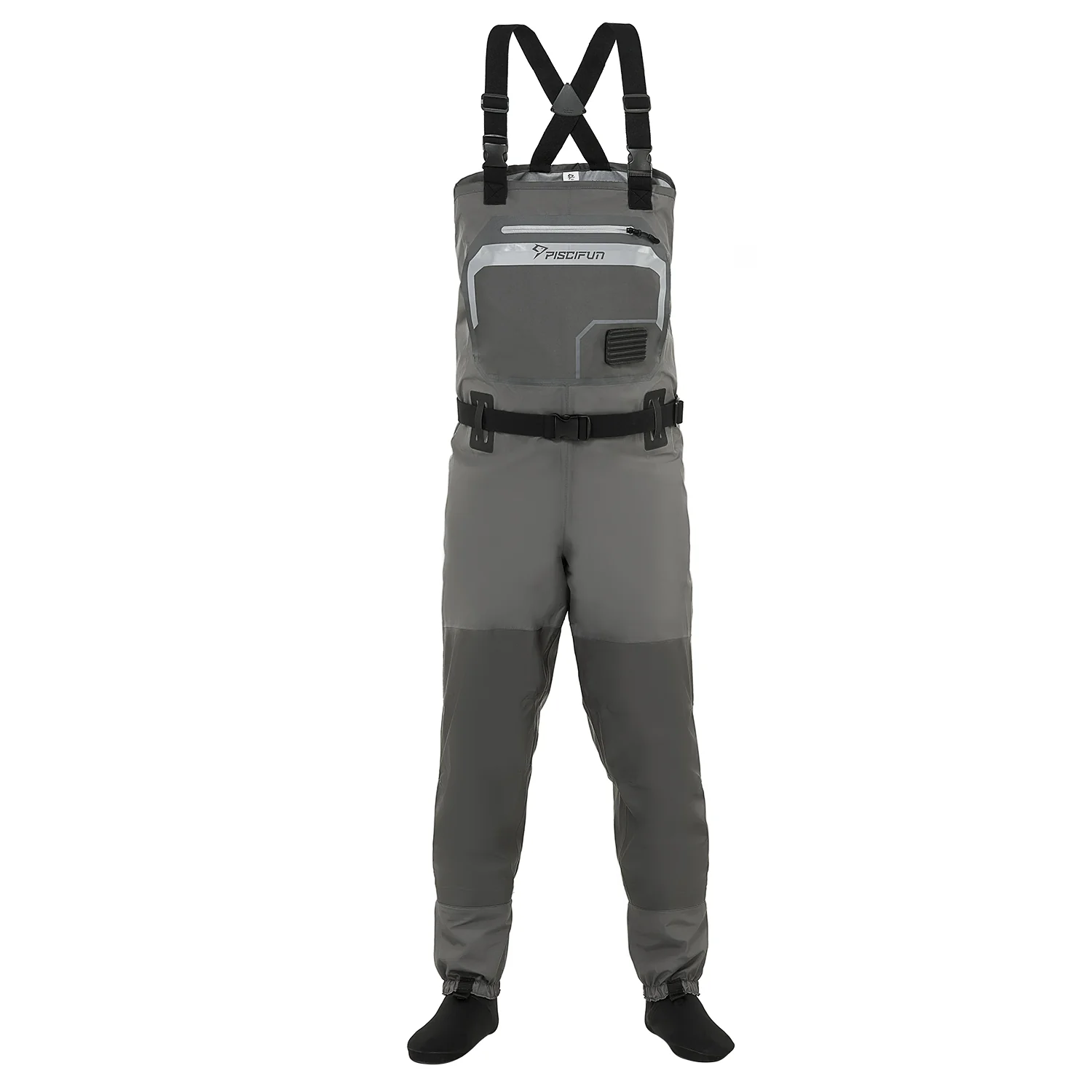 Piscifun® Breathable Chest Waders Stocking Foot Waders Fishing Waders
