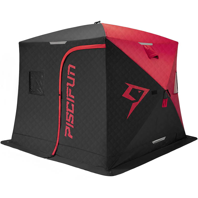 Piscifun 3-4 Person Ice Fishing Shelter, Pop-up Ice Fishing Tent
