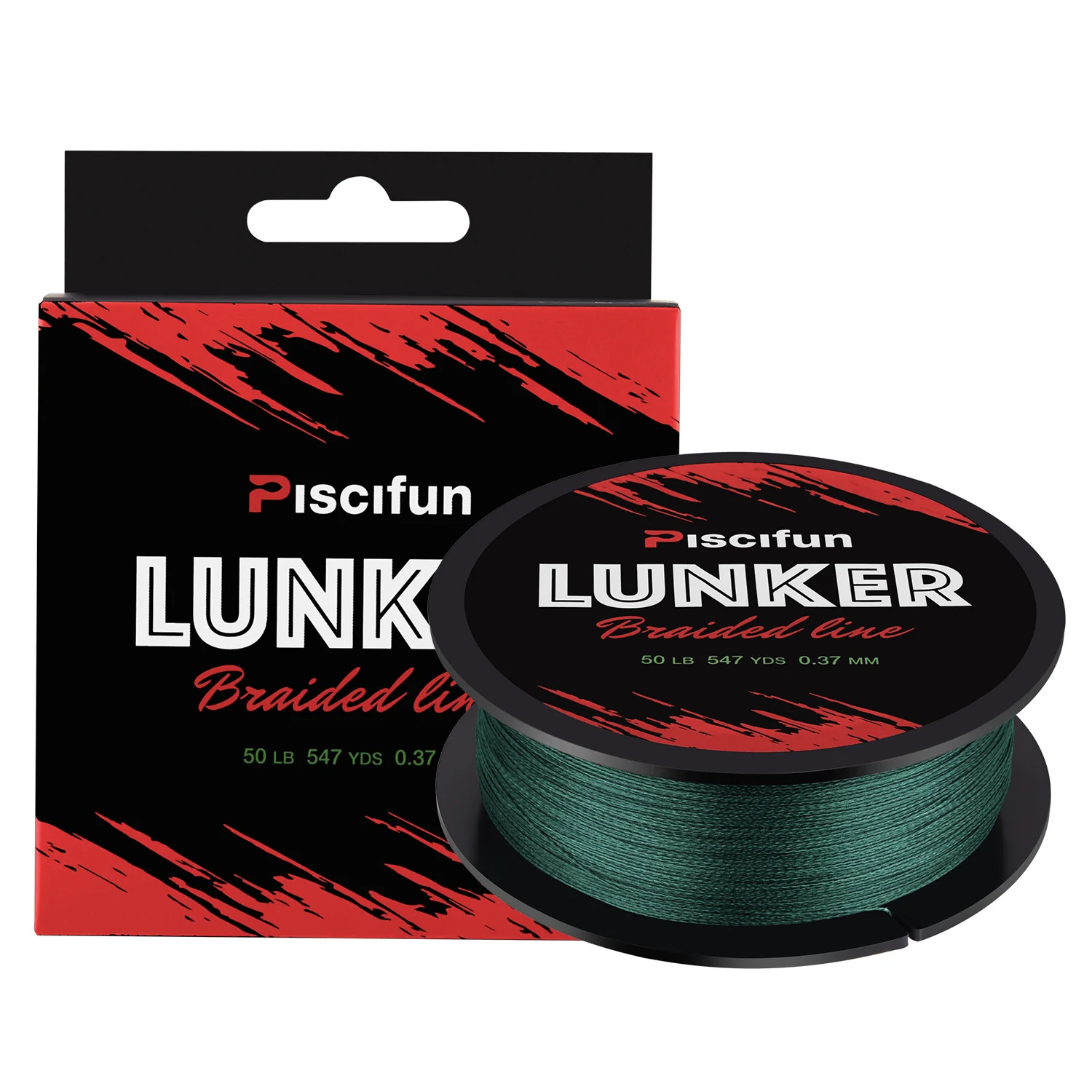 Piscifun® Lunker Braided Fishing Line 547Yds/ 500M 4 Strands