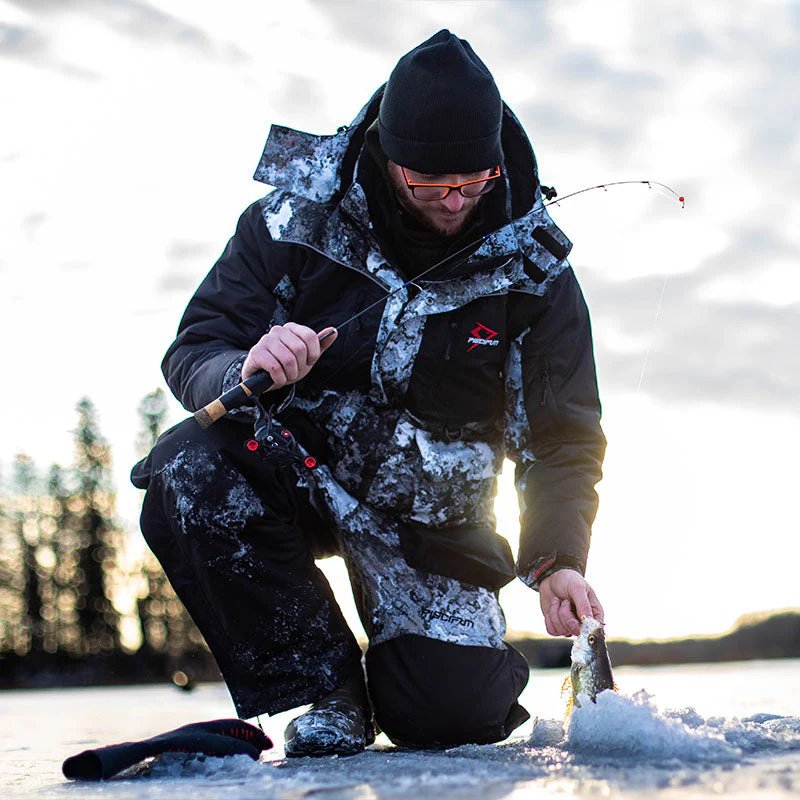 Piscifun Ice Fishing Suit,3 in 1 Heated Jacket,Waterproof Fishing Bib