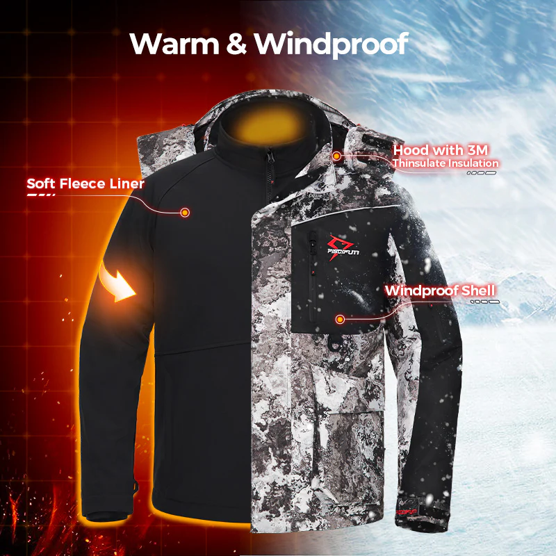Piscifun Ice Fishing 3-in-1 Jacket Waterproof Fishing Jackets |On Sale