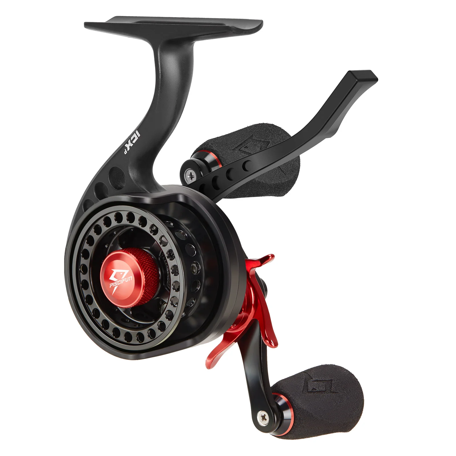 Piscifun® ICX Precision Ice Fishing Reel, 2.6:1 Inline FreeSpool Ice Reel Ultra Smooth Strength 7+1 Shielded Ball Bearings