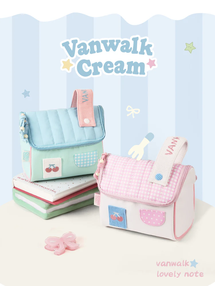 Vanwalk Cherry House Portable Makeup Pouch