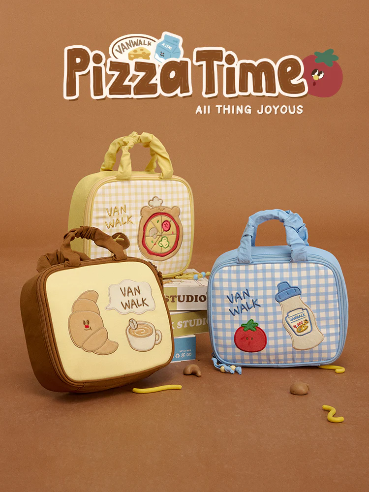 Vanwalk Pizza Time Comestic Bag