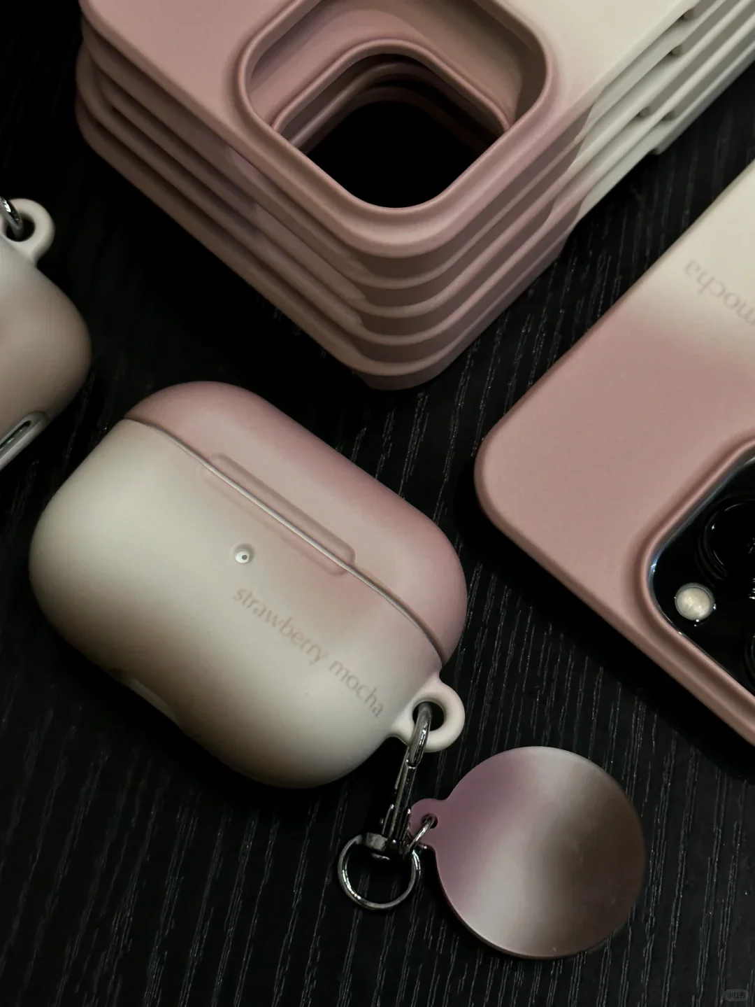 Matcha Latte Ombre Aesthetic Phone Case + AirPods Case