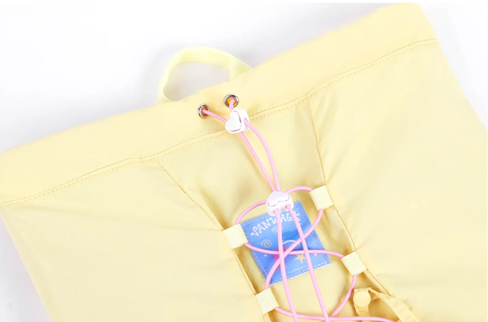 VANWALK Bubble Island Canvas Sling Drawstring Backpack