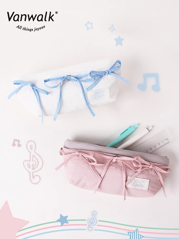 Vanwalk Happy Band Series Bow Big Pencil Pouch