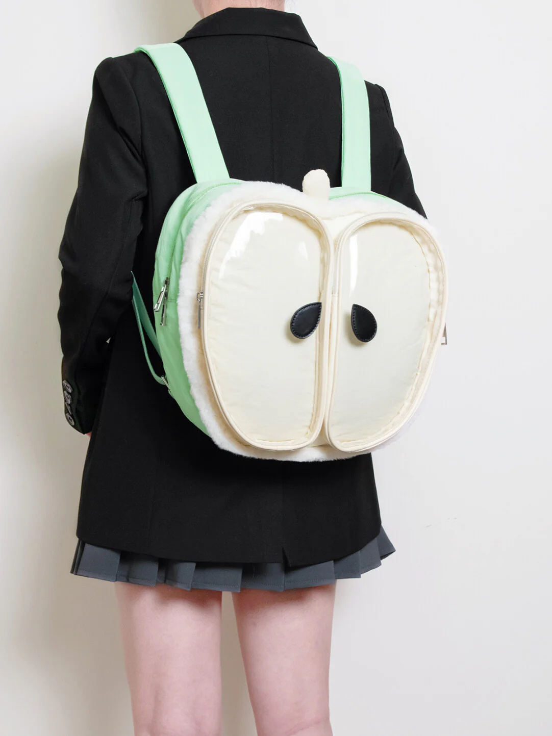 Plush Apple-Shaped Ita Backpack