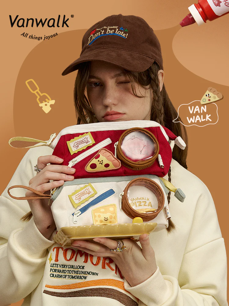 Vanwalk Pizza Time Pencil Bag