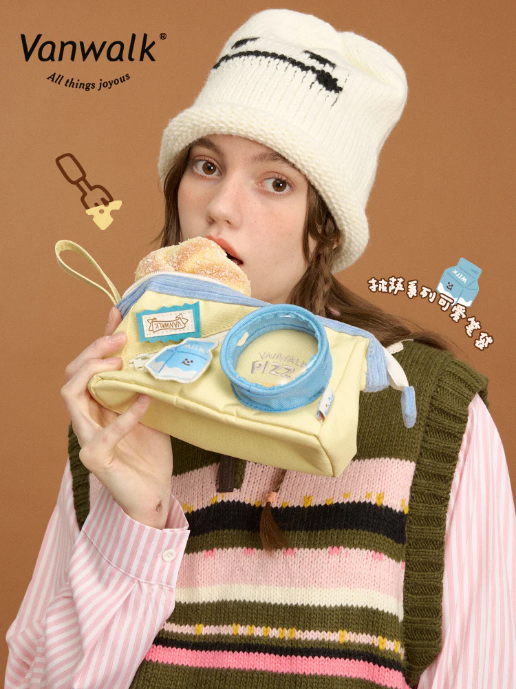 Vanwalk Pizza Time Pencil Bag