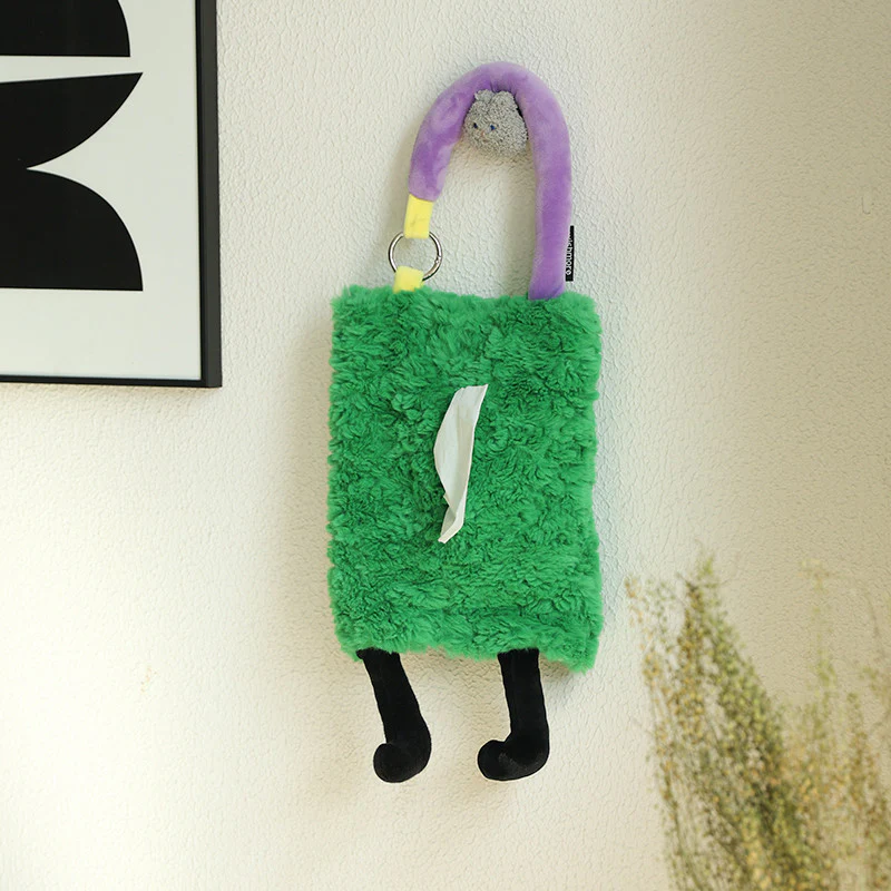 Hangable Cute Plush Tissue Bag