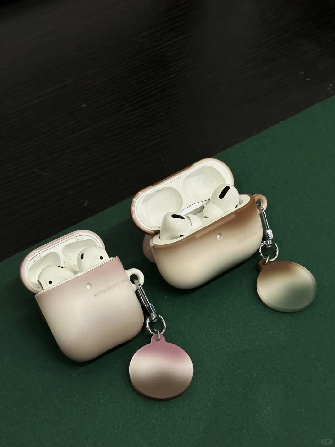 Matcha Latte Ombre Aesthetic Phone Case + AirPods Case