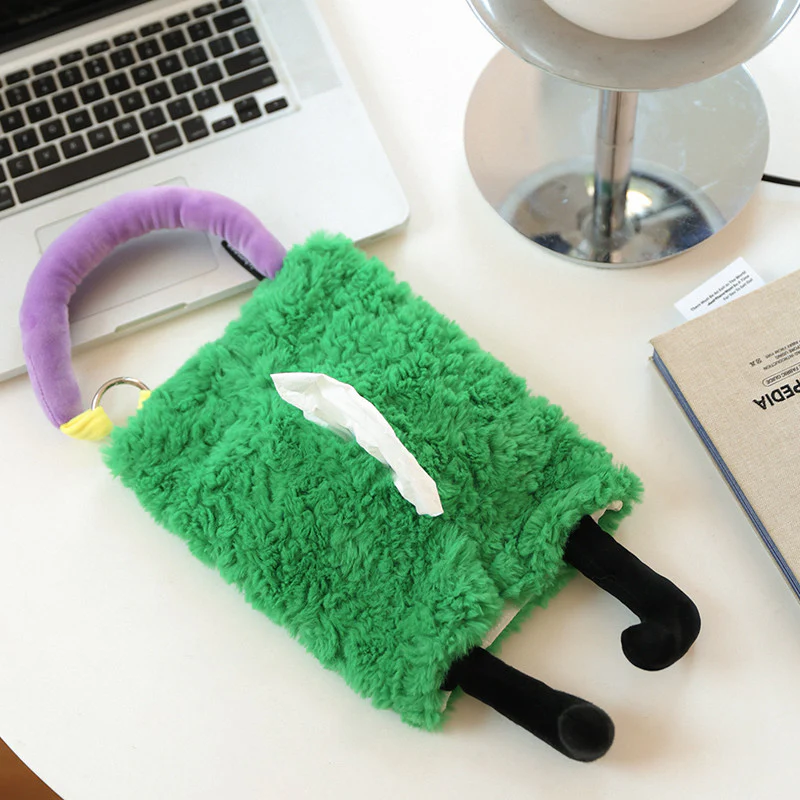 Hangable Cute Plush Tissue Bag