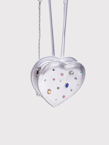 Y2k Bowtie bandage gemstone heart shape backpack