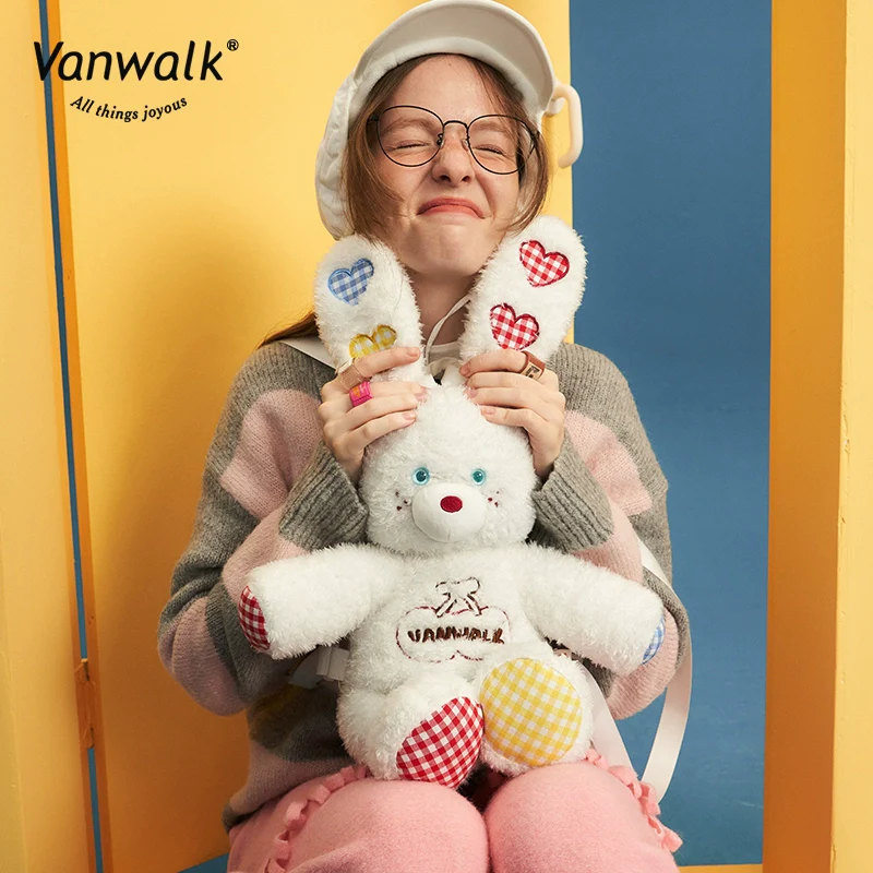 Furry Rabbit Doll Backpack