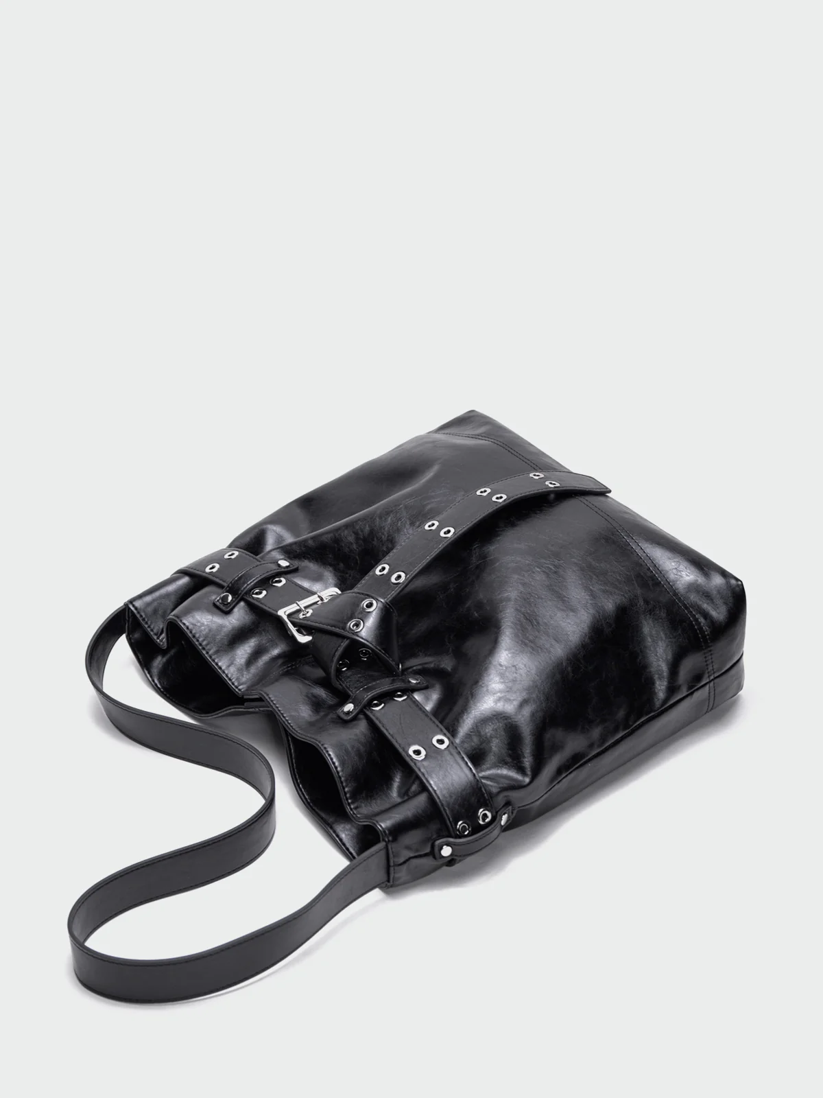 Black Strap Shoulder Bag