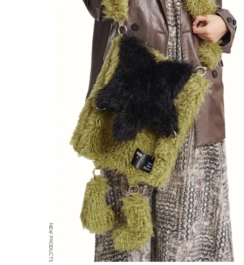 Star Plush Shoulder Bag