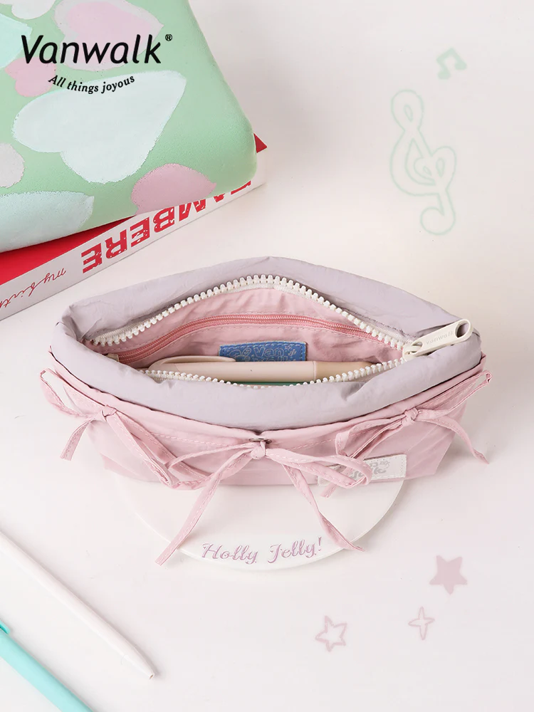 Vanwalk Happy Band Series Bow Big Pencil Pouch