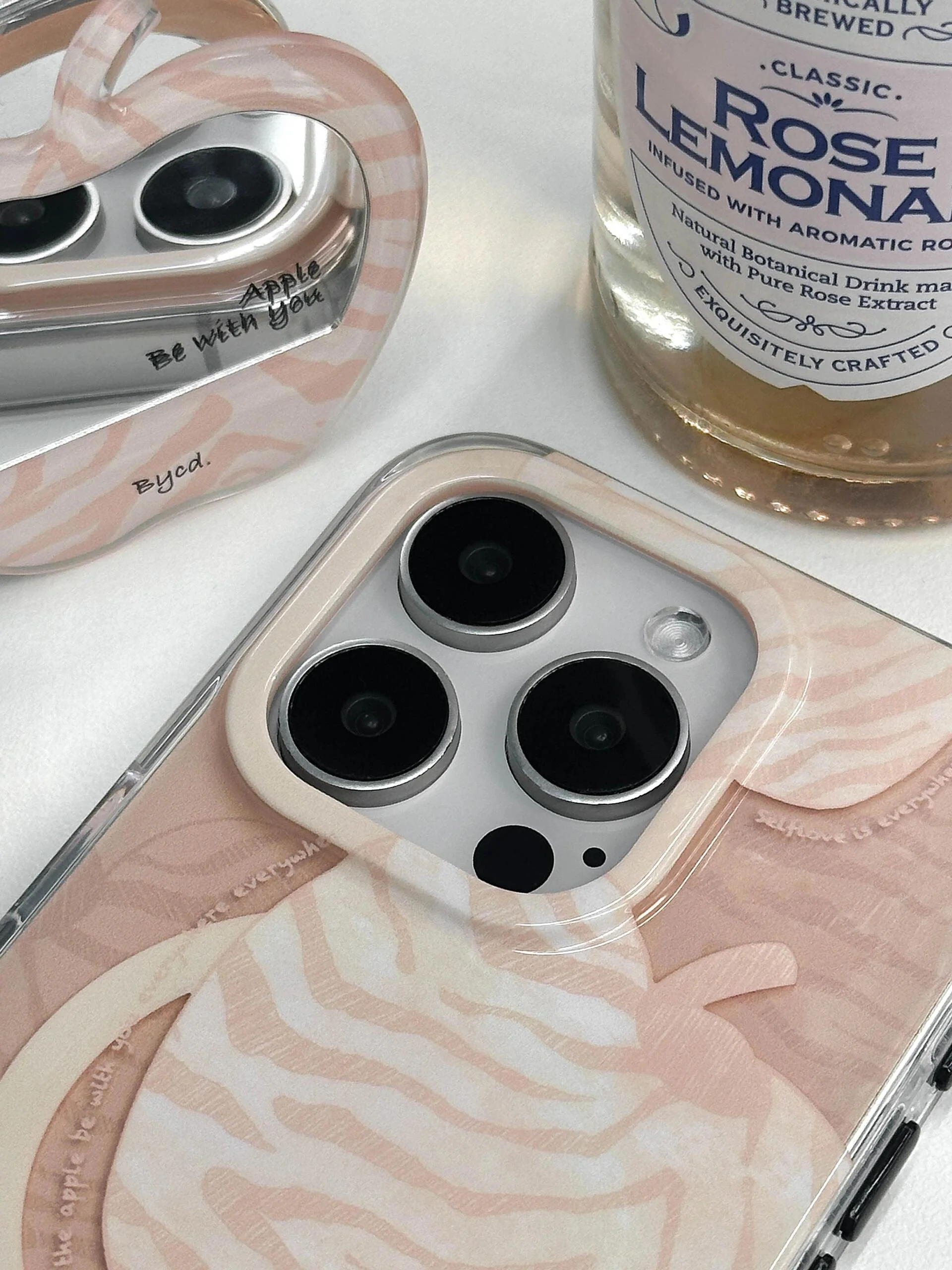 Pink Zebra Apple Printed Phone Case