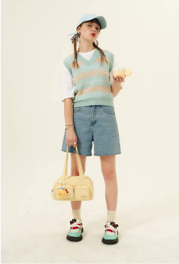 Summer Tea Sweet Pocket Shoulder Bag