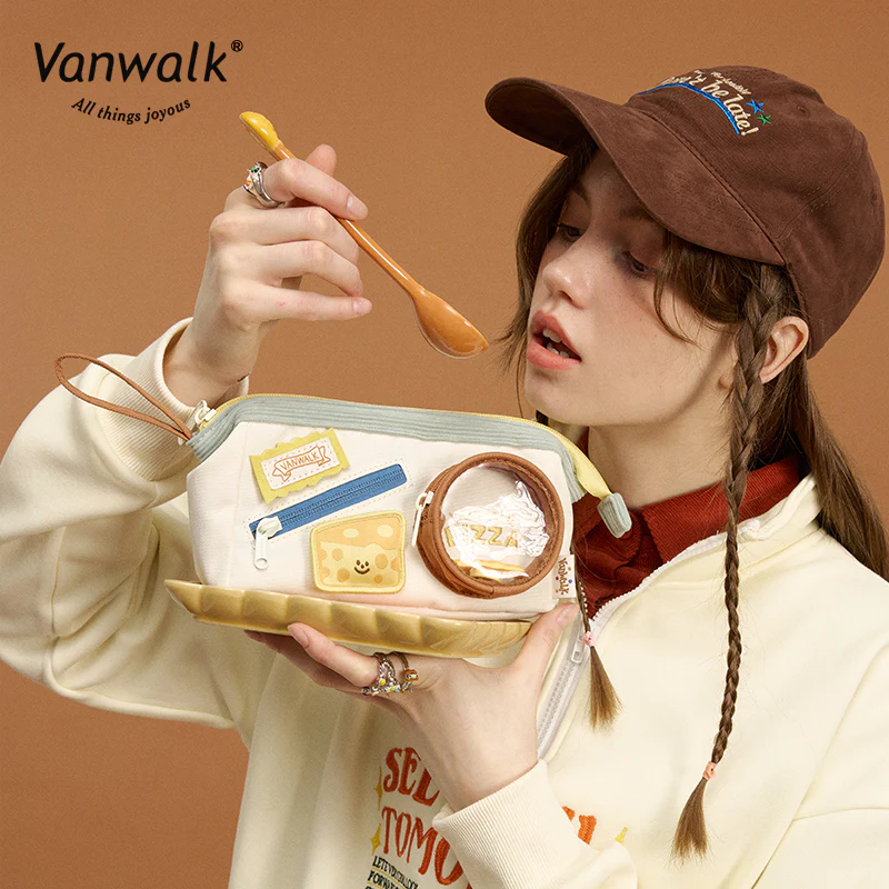 Vanwalk Pizza Time Pencil Bag