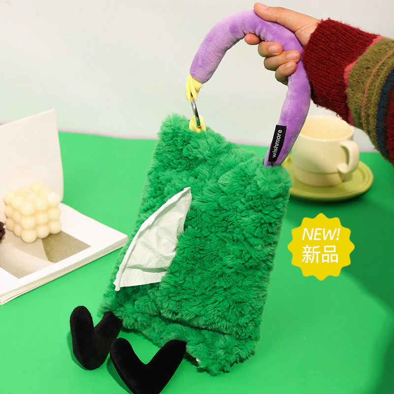 Hangable Cute Plush Tissue Bag