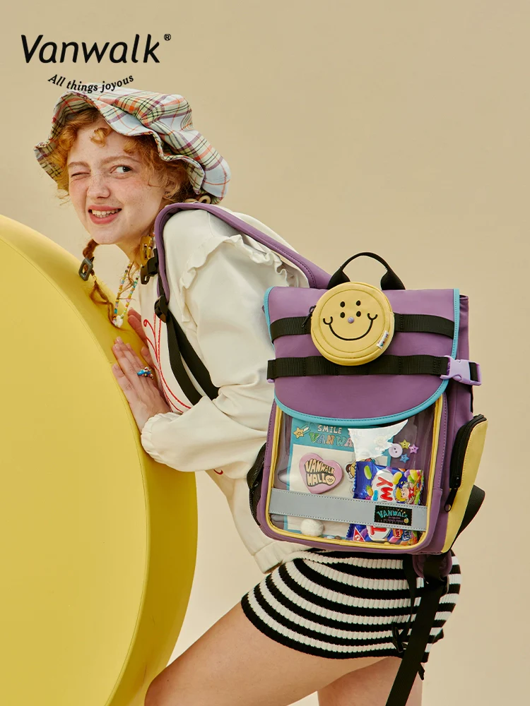 VANWALK Smiley Face Ita Backpack