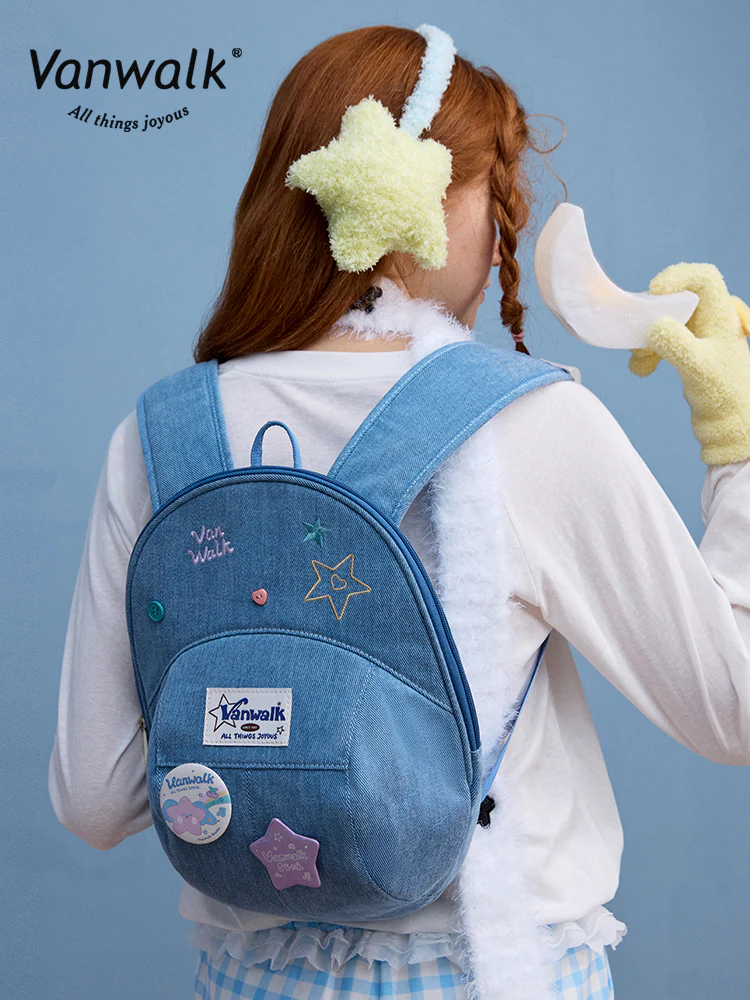 Vanwalk Lucky Star Series Baseball Cap Shaped Backpack