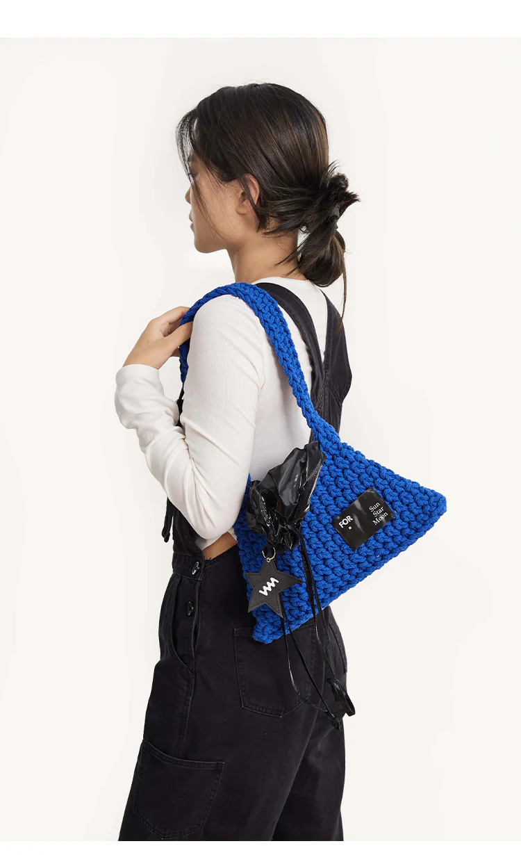 Handmade Star Woven Shoulder Bag