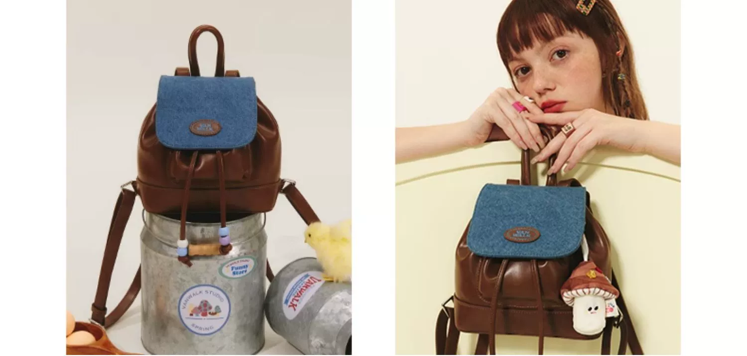 Spring Pasture Cowboy Drawstring Mini Backpack