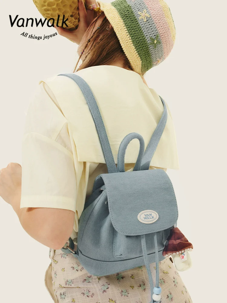 Spring Pasture Cowboy Drawstring Mini Backpack