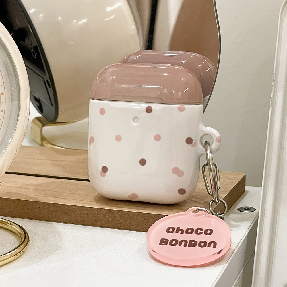 Cream Spots Printed Phone Case