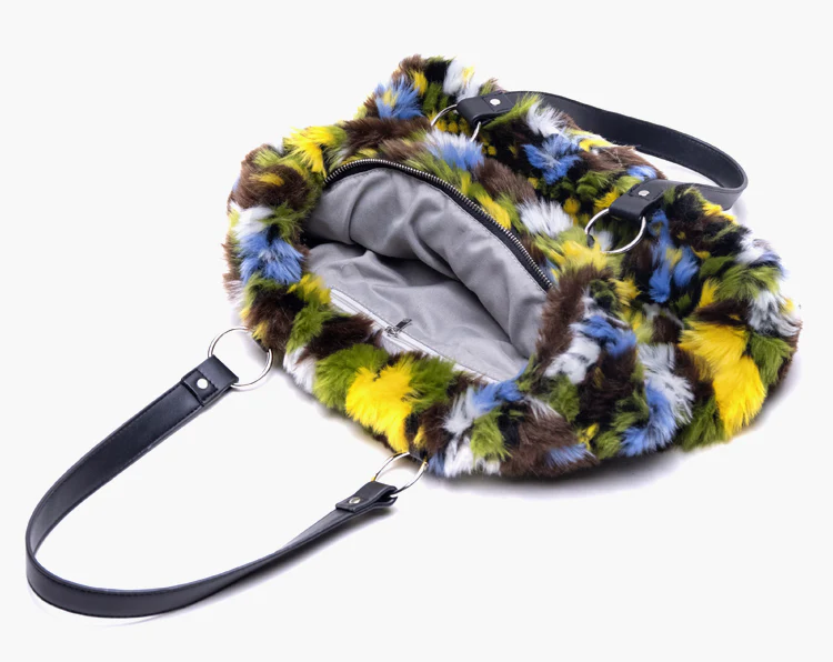 Moss Fluffy Tote Bag