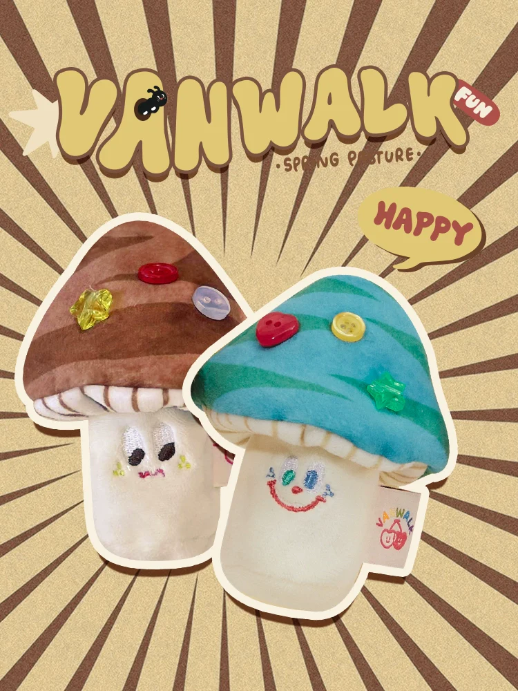 Spring Pasture Mushroom Doll Mini Bag