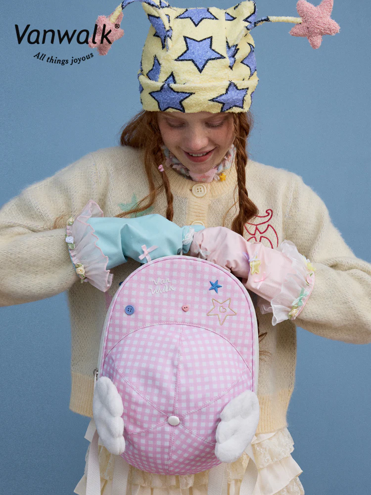 Vanwalk Lucky Star Series Baseball Cap Shaped Backpack