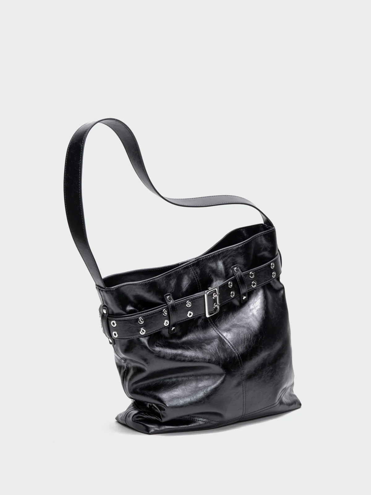 Black Strap Shoulder Bag