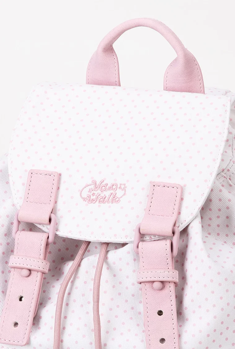 Vanwalk Lace Polka Dot Ballerina Backpack