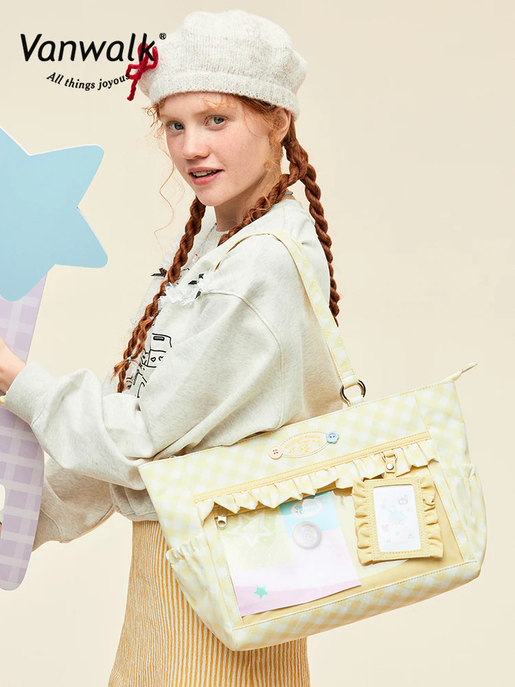 Vanwalk Picnic Series Macaron Shoulder Ita Bag