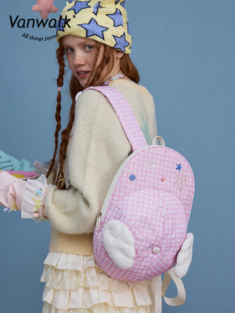Vanwalk Lucky Star Series Baseball Cap Shaped Backpack