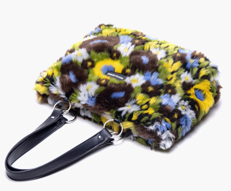 Moss Fluffy Tote Bag