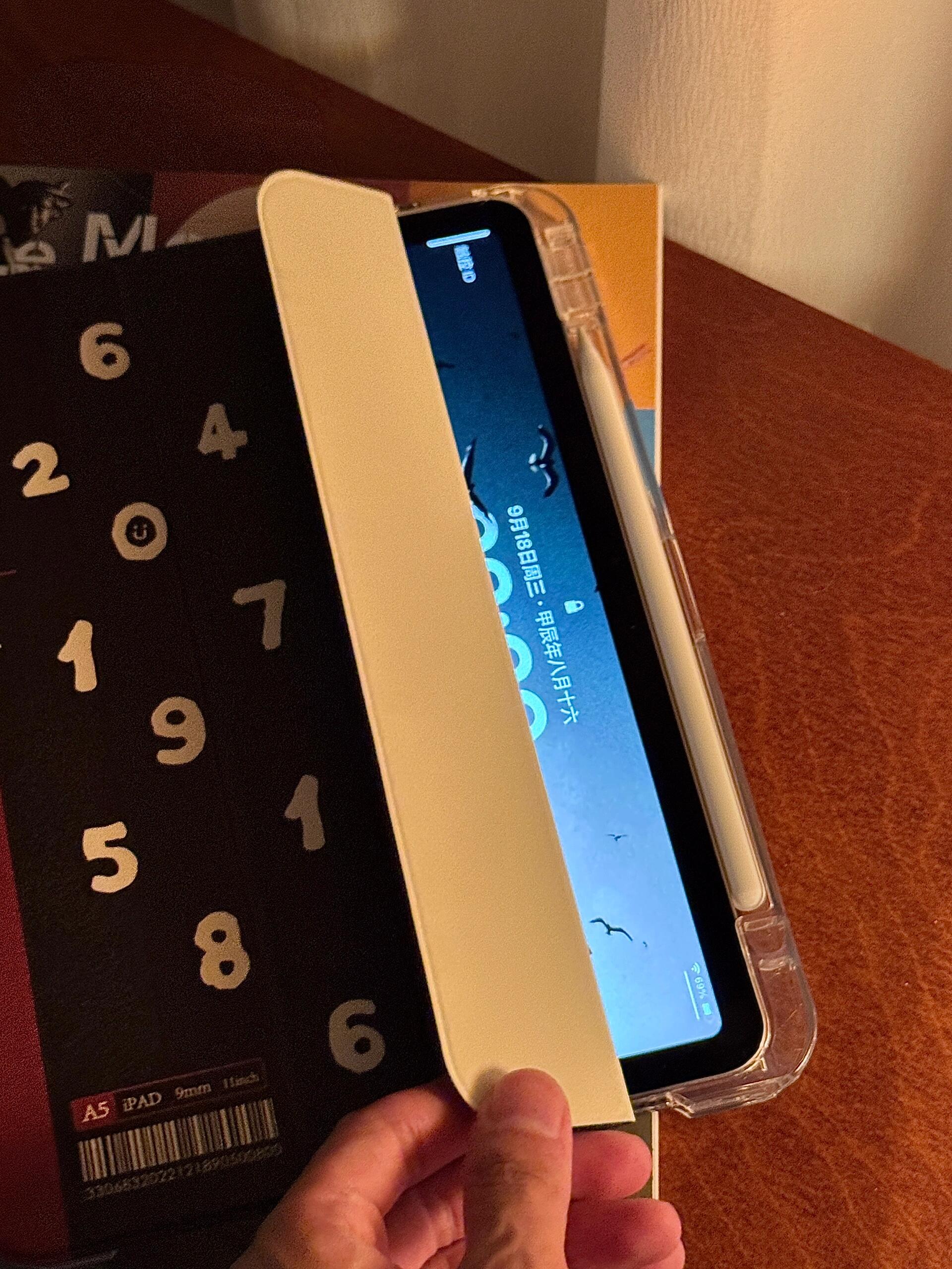 Black Red Number iPad Case