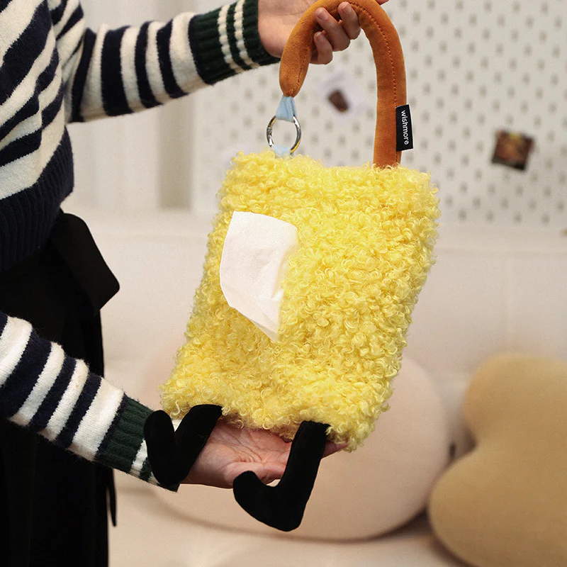Hangable Cute Plush Tissue Bag