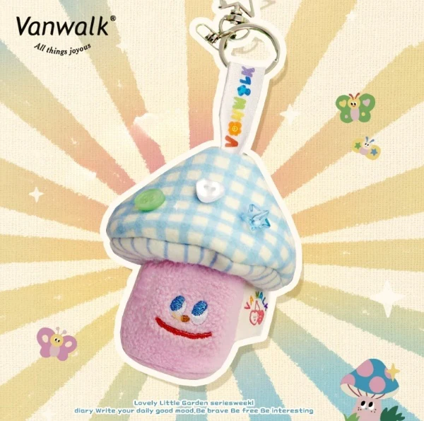 Spring Pasture Mushroom Doll Mini Bag