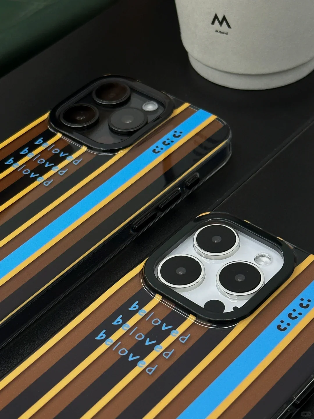 Black Brown Strip Phone Case