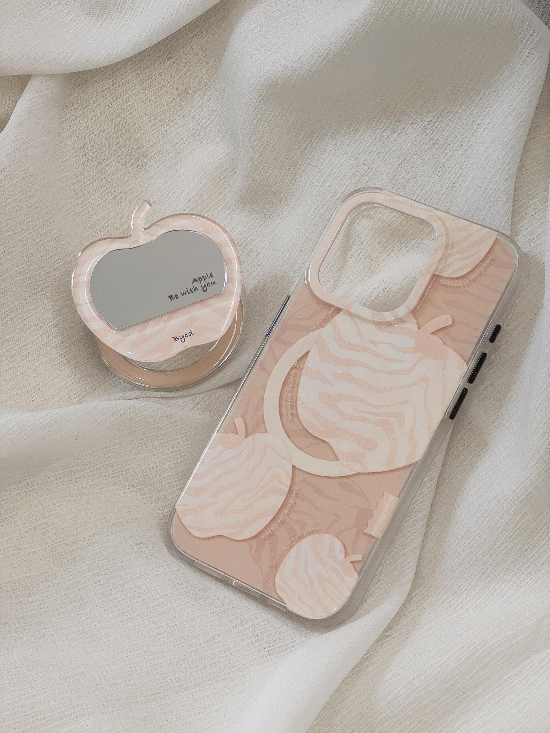 Pink Zebra Apple Printed Phone Case